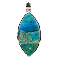 Colgante en plata con Ópalo azul de Atacama