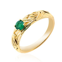 Anillo en oro con Esmeralda Colombiana de Muzo (de Melo)