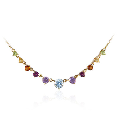 Collar en plata con Topacio azul cielo