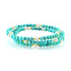 Brazalete en acero con Hematita dorada (Riya)