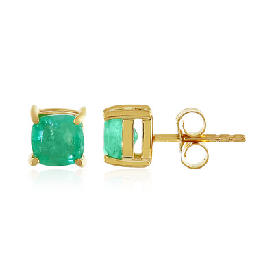 Pendientes en plata con Esmeralda de Colombia