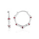 Pendientes en plata con Turmalina rosa de Nigeria (de Melo)