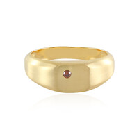 Anillo en plata con Diamante rojo I3