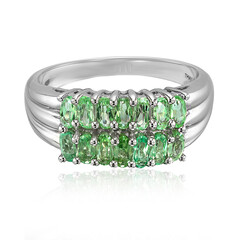 Anillo de hombre en plata con Turmalina Paraíba