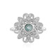 Anillo en plata con Apatita azul