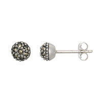 Pendientes en plata con Marcasita