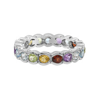 Anillo en plata con Granate de Mozambique
