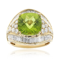 Anillo en oro con Peridoto de Dashihe (CIRARI)