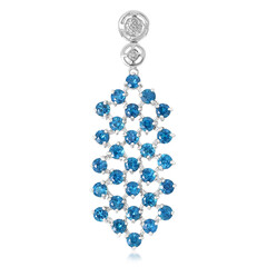 Colgante en plata con Apatita azul rey
