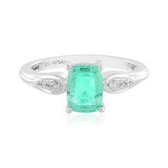 Anillo en plata con Esmeralda de Colombia