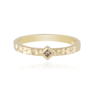 Anillo en plata con Diamante chocolate I2