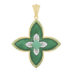 Colgante en plata con Esmeralda de Socoto