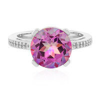 Anillo en plata con Topacio aniversario
