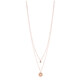 Collar en oro con Diamante limpio a lupa D