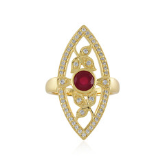 Anillo en plata con Rubí de Madagascar