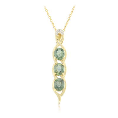 Collar en oro con Zafiro no calentado (AMAYANI)
