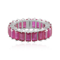 Anillo en plata con Rubí de Madagascar