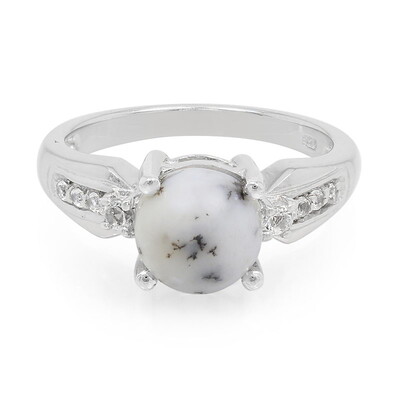 Anillo en plata con Ágata dendrítica