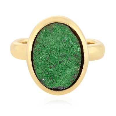 Anillo en plata con Uvarovita