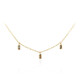 Collar en oro con Diamante champán SI2 (de Melo)