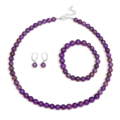 Set en plata con Fosfosiderita