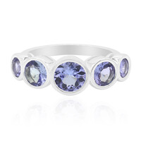 Anillo en plata con Tanzanita sin calentar