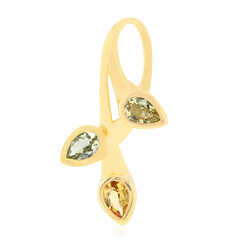 Colgante en oro con Berilo dorado de Australia