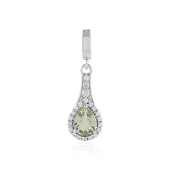 Colgante en plata con Granate verde menta de Merelani