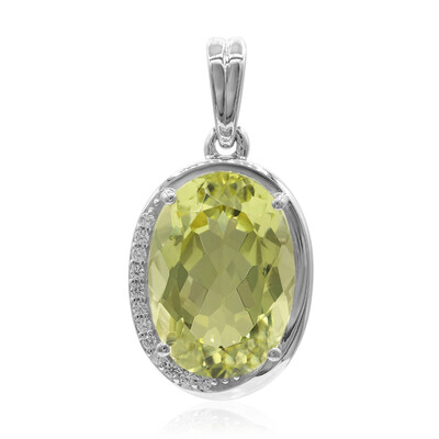 Colgante en plata con Cuarzo del Ouro Verde (Tenner Diniz)