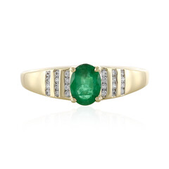 Anillo en oro con Esmeralda de Zambia (Adela Gold)