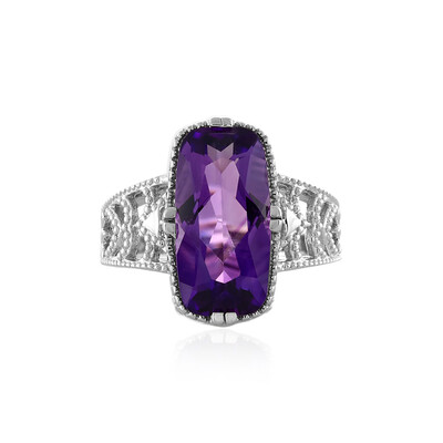 Anillo en plata con Amatista de Marruecos