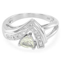 Anillo en plata con Escapolita amarilla