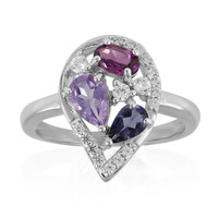 Anillo en plata con Amatista