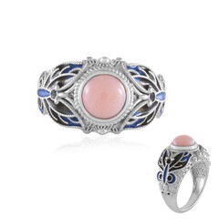 Anillo en plata con Ópalo rosa (Adela Silber)