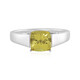 Anillo en plata con Apatita dorada