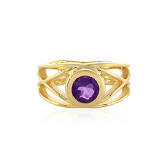 Anillo en plata con Amatista de Uruguay
