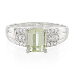 Anillo en plata con Cuncita amarillo canario