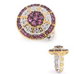 Anillo en plata con Rodolita (Gems en Vogue)