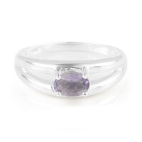Anillo en plata con Iolita de Madagascar