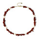 Collar en plata con Jaspe rojo (Riya)
