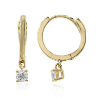 Pendientes en oro con Diamante I1 (H)  (CIRARI)