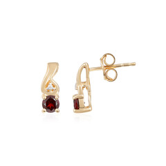 Pendientes en plata con Granate de Mozambique