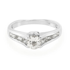 Anillo en plata con Berilo del Himalaya