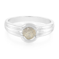 Anillo en plata con Espectrolita