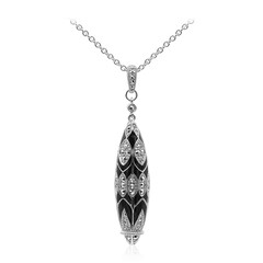Collar en plata con Marcasita cromada (Dallas Prince Designs)