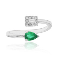 Anillo en oro con Esmeralda de Zambia AAA