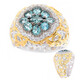 Anillo en plata con Turmalina tono petróleo (Gems en Vogue)