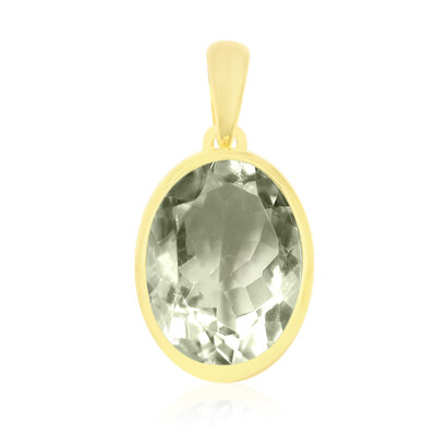 Colgante en plata con Amatista verde