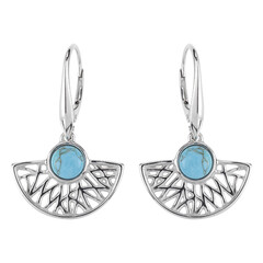 Pendientes en plata con Turquesa