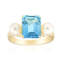 Anillo en oro con Topacio de Marambaia (Michelle Albala)